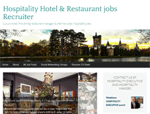 Tablet Screenshot of hotelrestaurantrecruiter.com